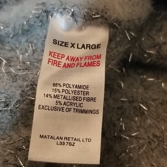 Papaya crew neck fuzzy cozy lurex sweater - Picture 7 of 7